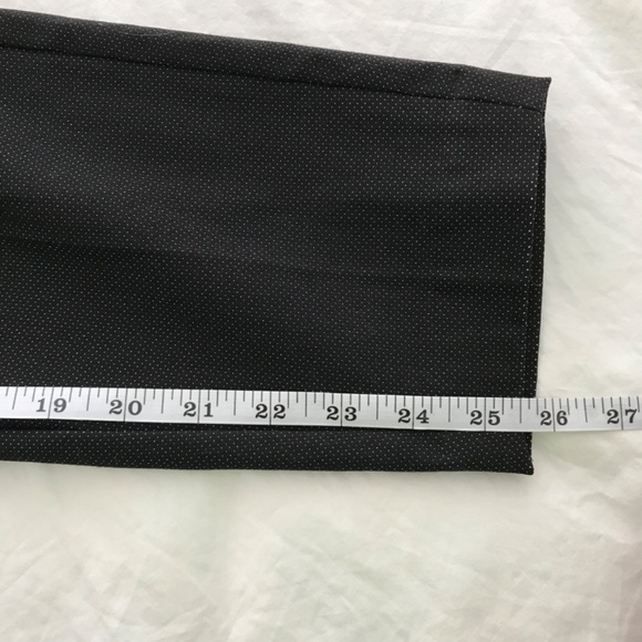 Reitmans Ankle Cut Dotted Pants Size 8 Black - Picture 6 of 7